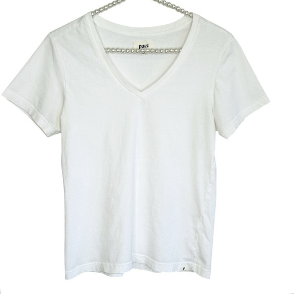 Pact V Neck SS T Shirt Womens XS Organic Cotton Minimalist Basic Classic Quality - Picture 1 of 11
